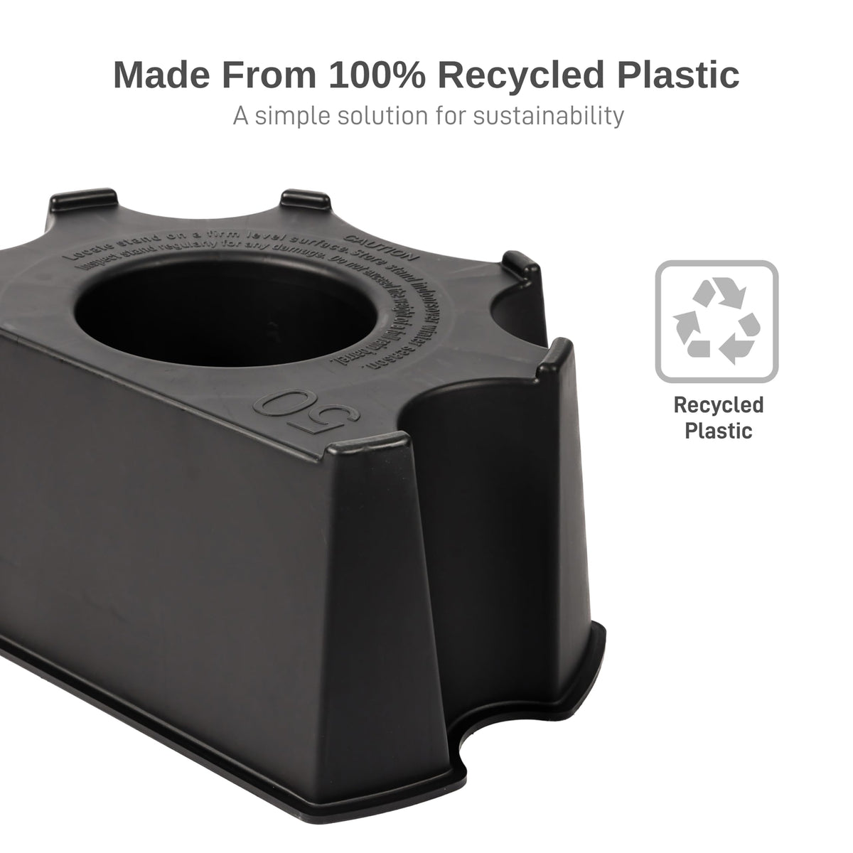 50-Gallon Black Rain Barrel Stand X1258