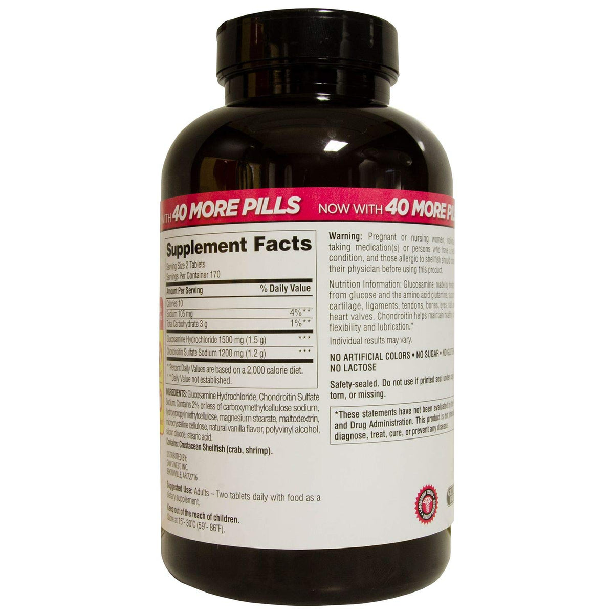 Triple Strength Glucosamine Chondroitin 340 Count 2 Pack V3129