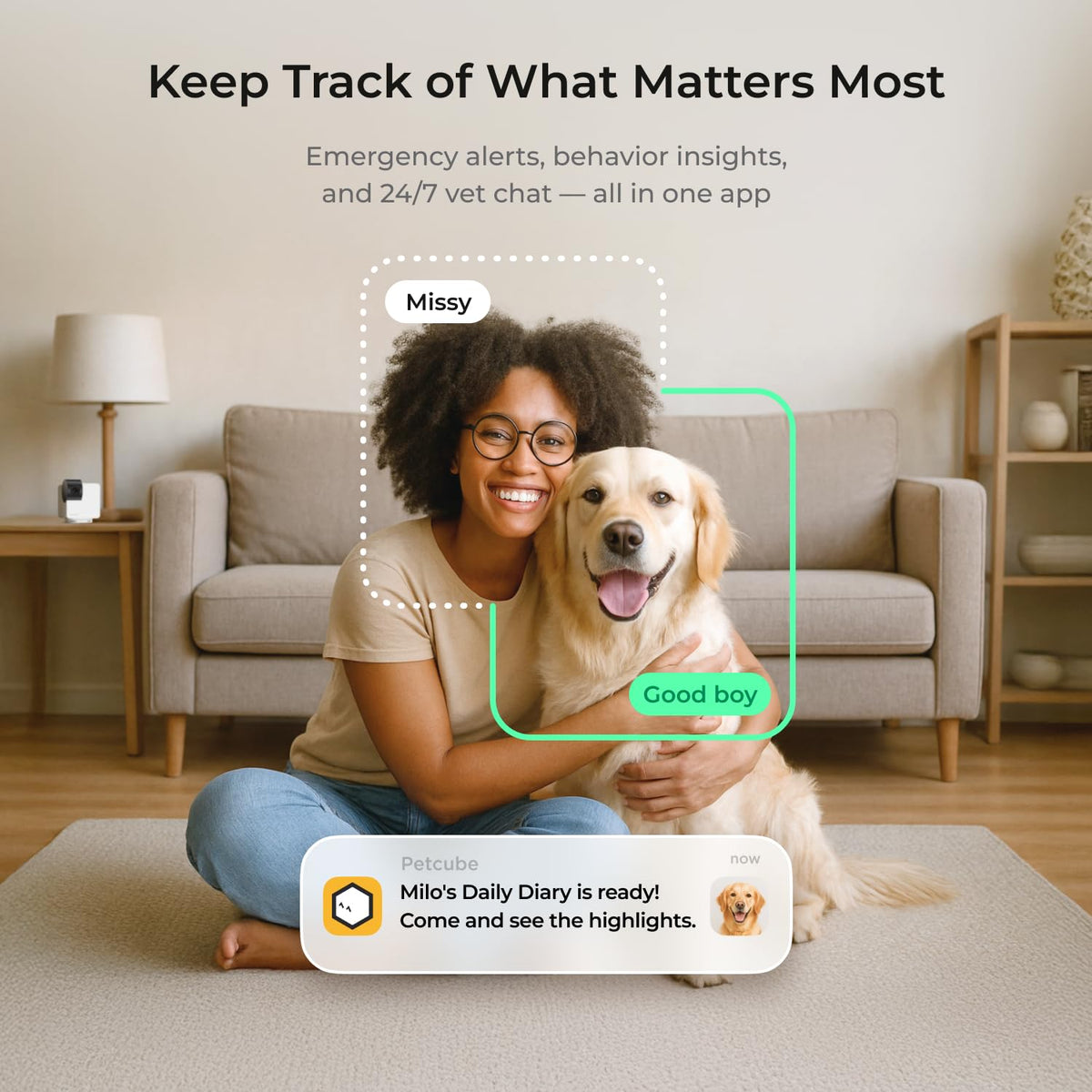 Wi-Fi Pan-Tilt Pet Camera F1188
