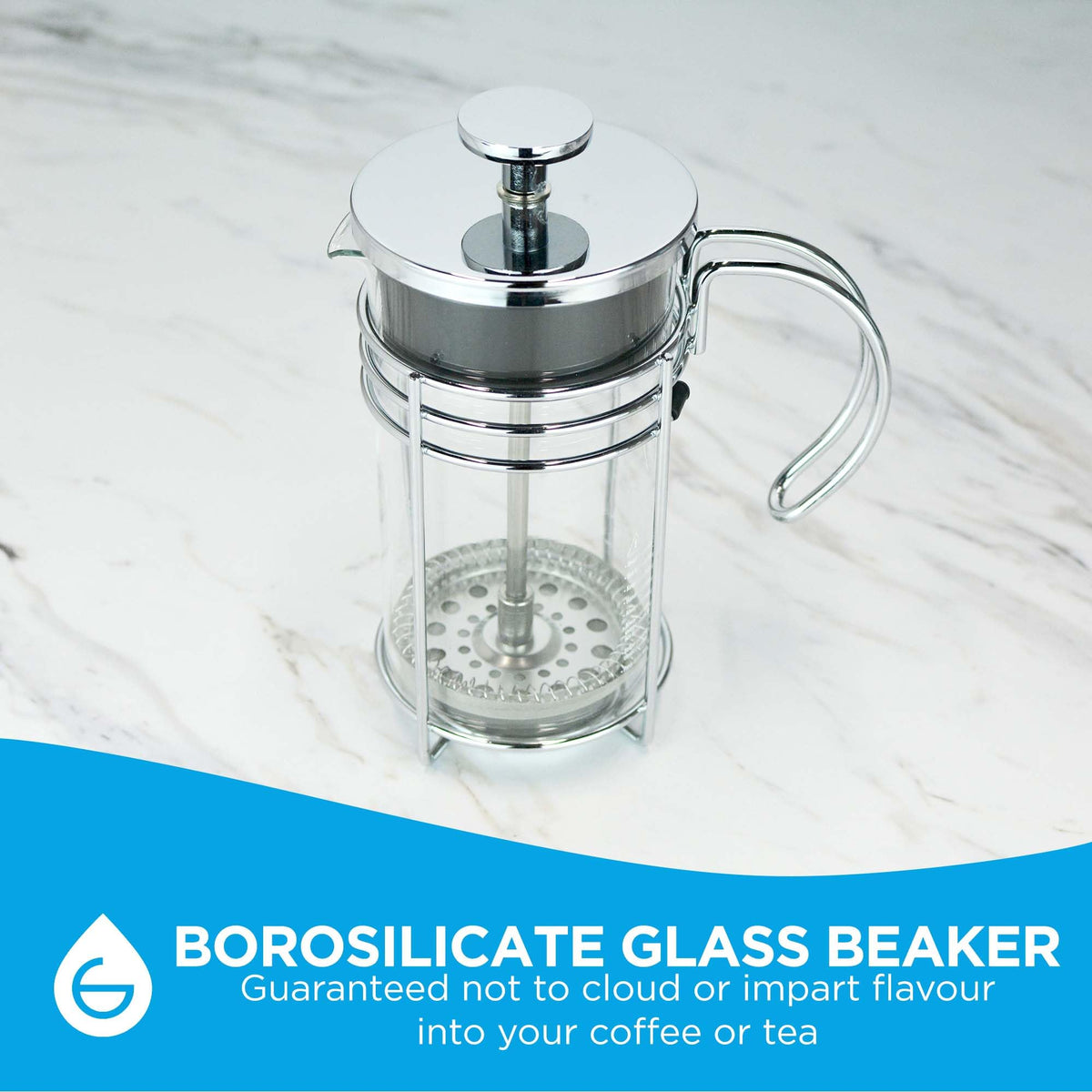 Glass French Press Coffee and Tea Maker, 11.8 oz X942
