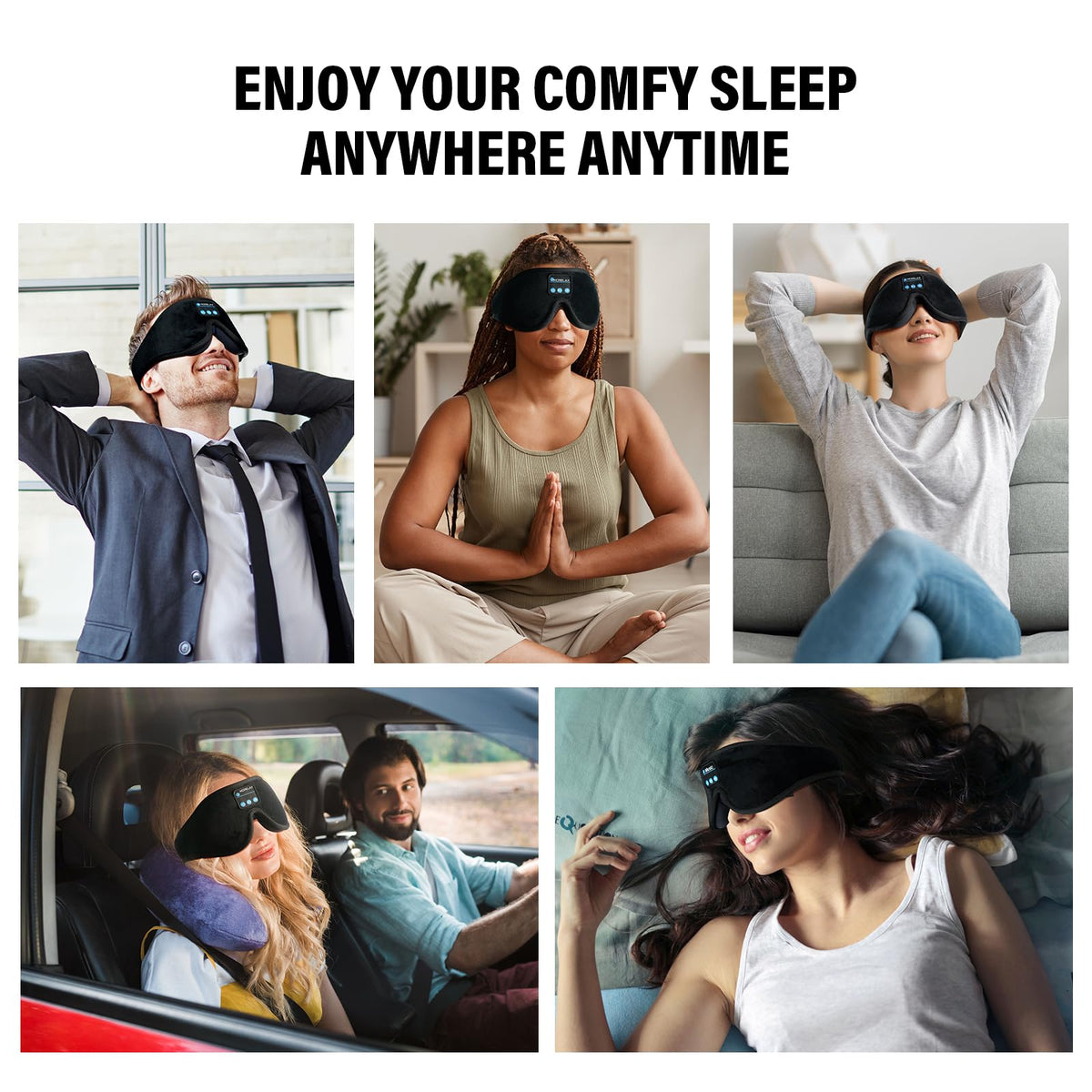Sleep Mask with Bluetooth Headphones U71170