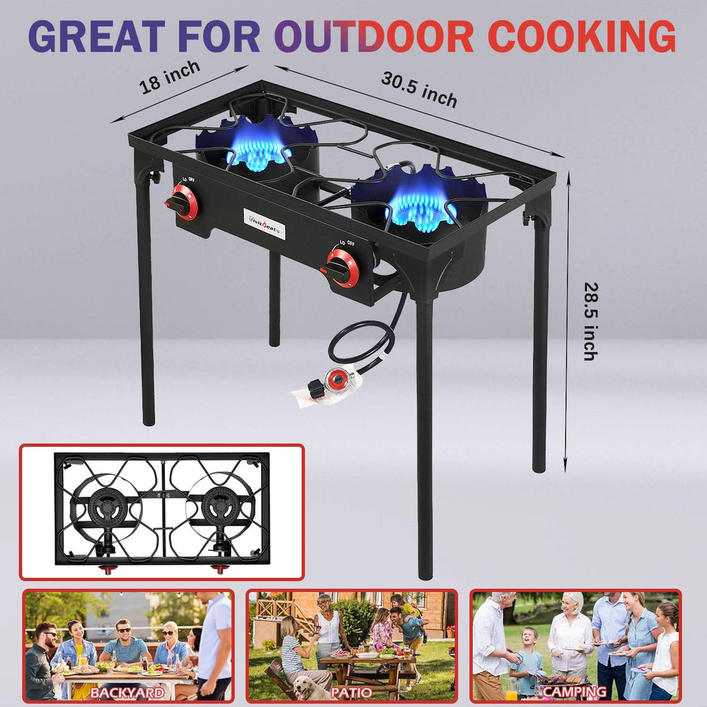 2 Burner Portable Propane Gas Grill N3886