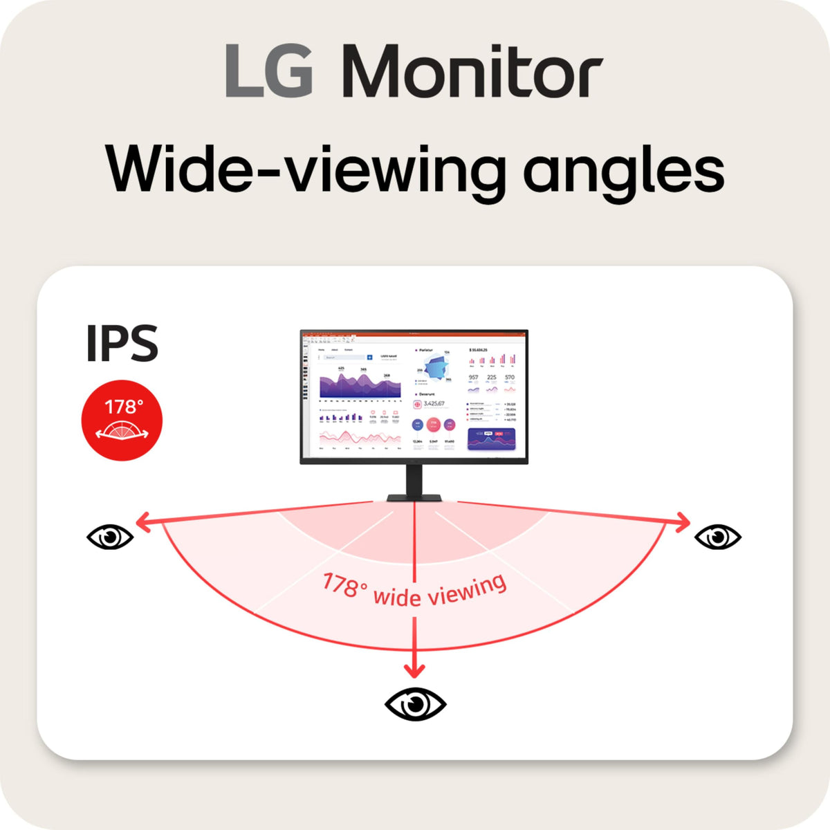 32-inch QHD IPS Computer Monitor, 100Hz, Black E6265