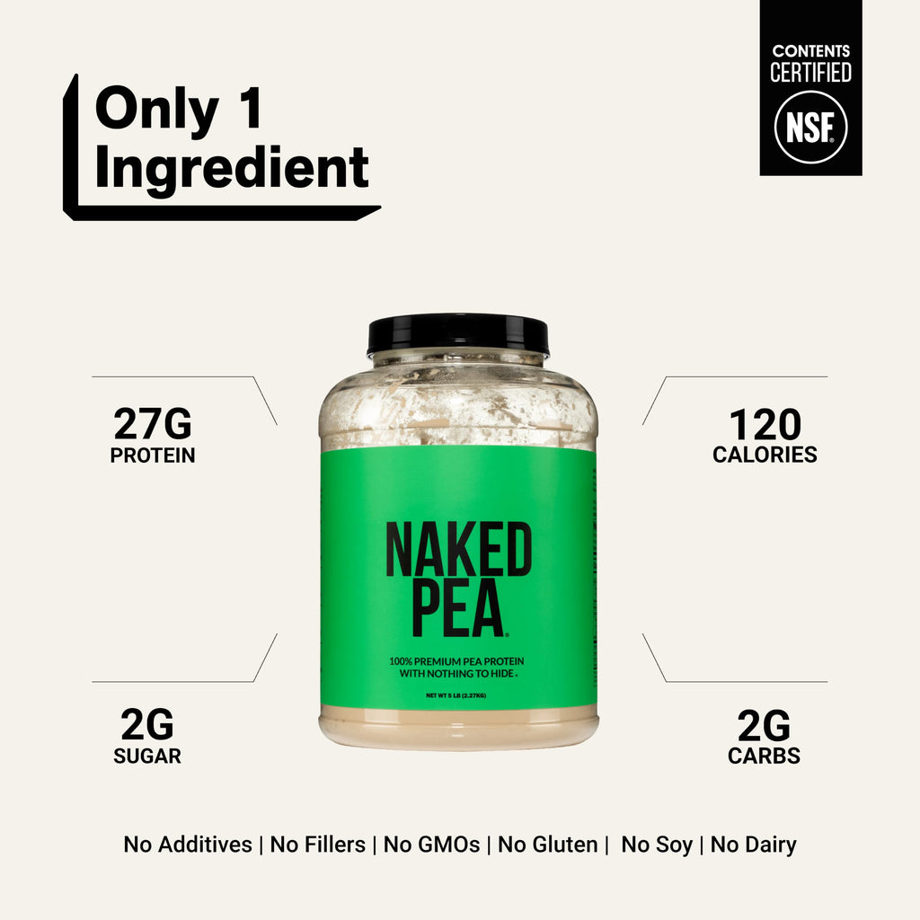 Unflavored Vegan Pea Protein Powder Isolate 5LB W242