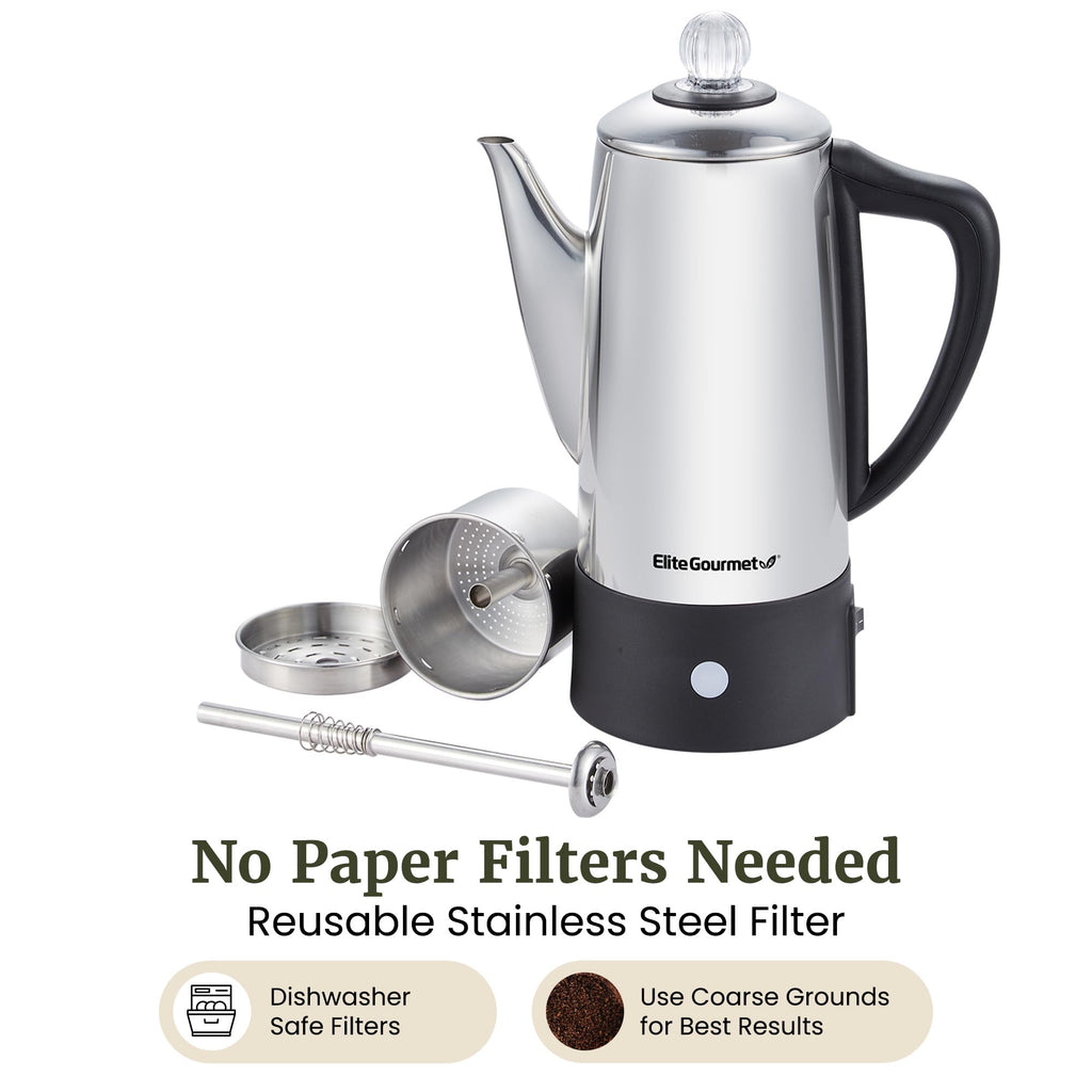 6-Cup Electric Coffee Percolator U687622