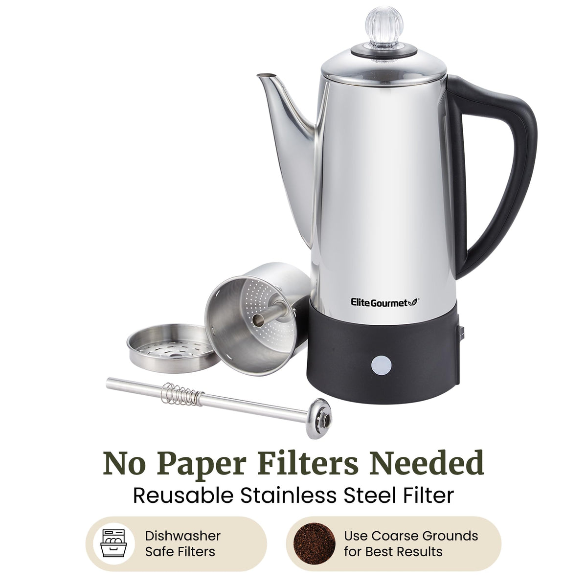 6-Cup Electric Coffee Percolator U687622