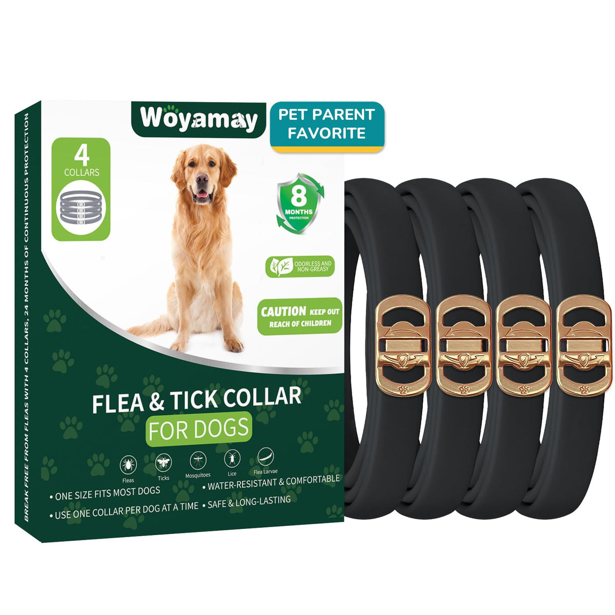 4 Pack Flea Collar for Dogs R954