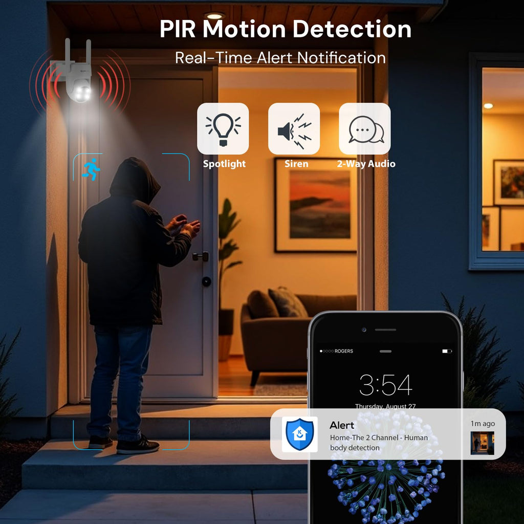 4MP Solar Wireless Security Cameras V790314
