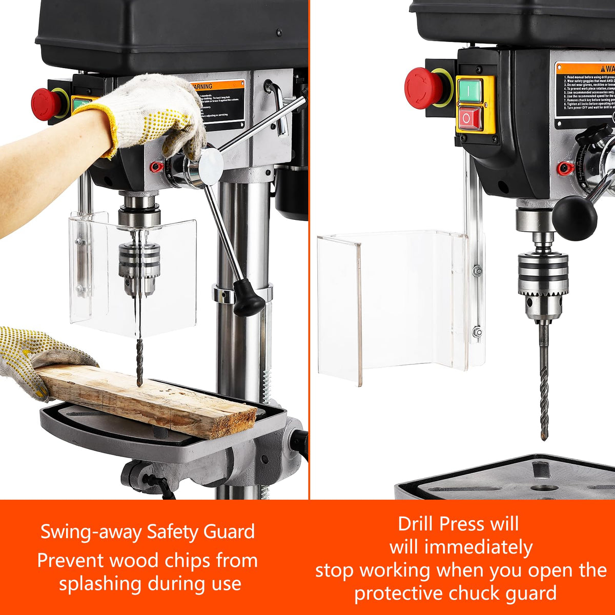 15 in Benchtop Drill Press with 7.5 Amp Variable Speed Tilting Worktable C65614