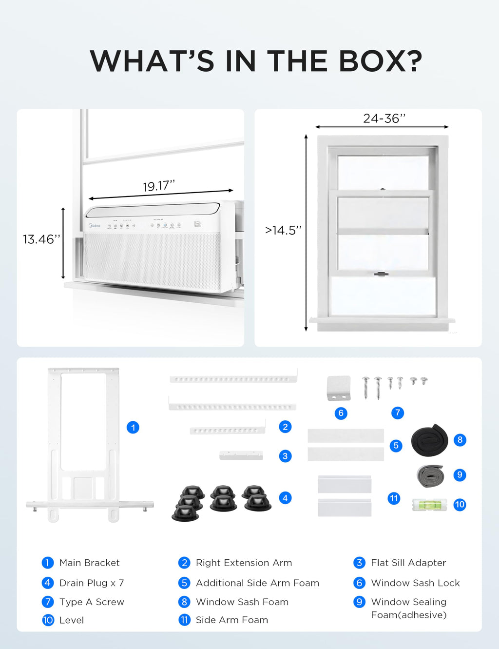 10,000 BTU Smart Inverter Window AC T846