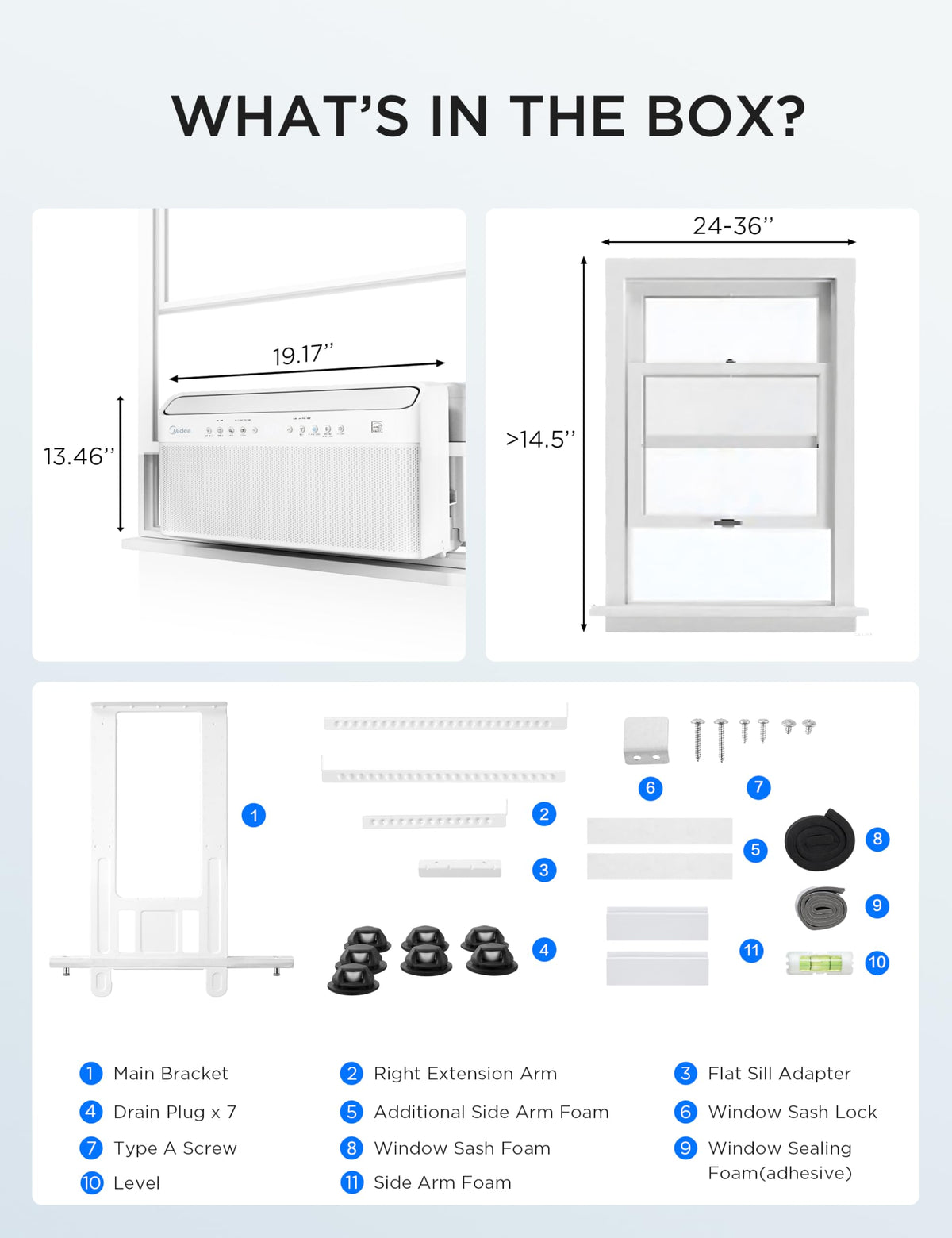 10,000 BTU Smart Inverter Window AC T846