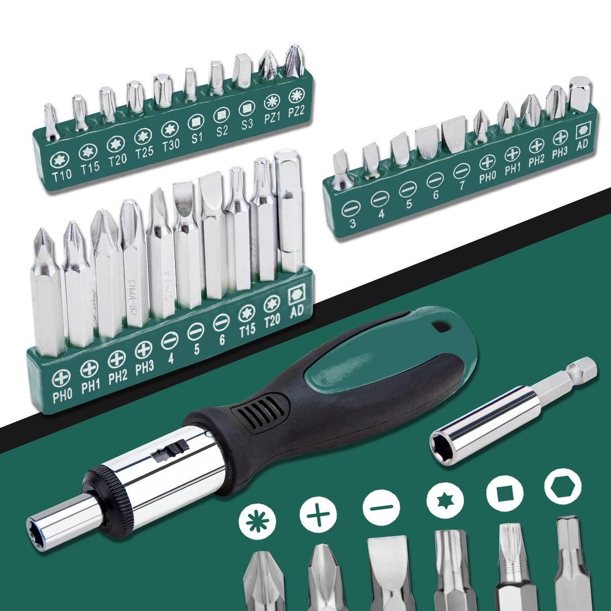 238-Piece Green Tool Set with Storage Box X82621
