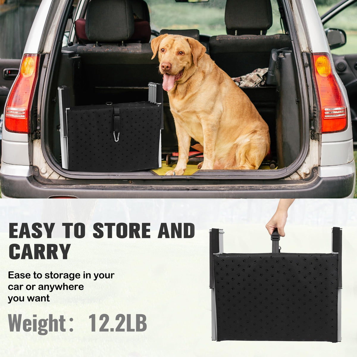 Foldable Dog Stairs for Car U6708