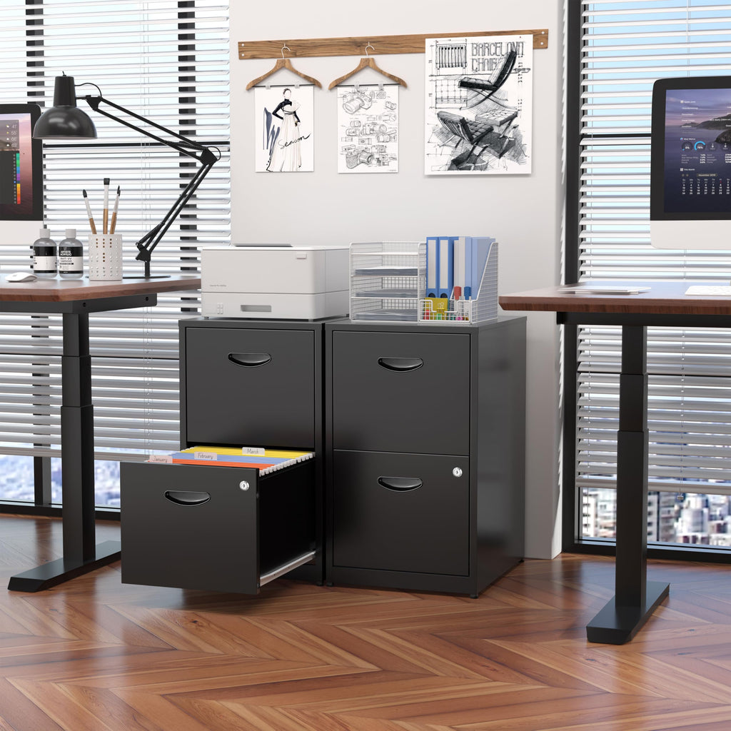 2 Drawer Metal File Cabinet with Lock N901