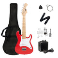 32 Inch Junior Size Red Electric Guitar Beginner Kit with Amplifier and Bag D362478