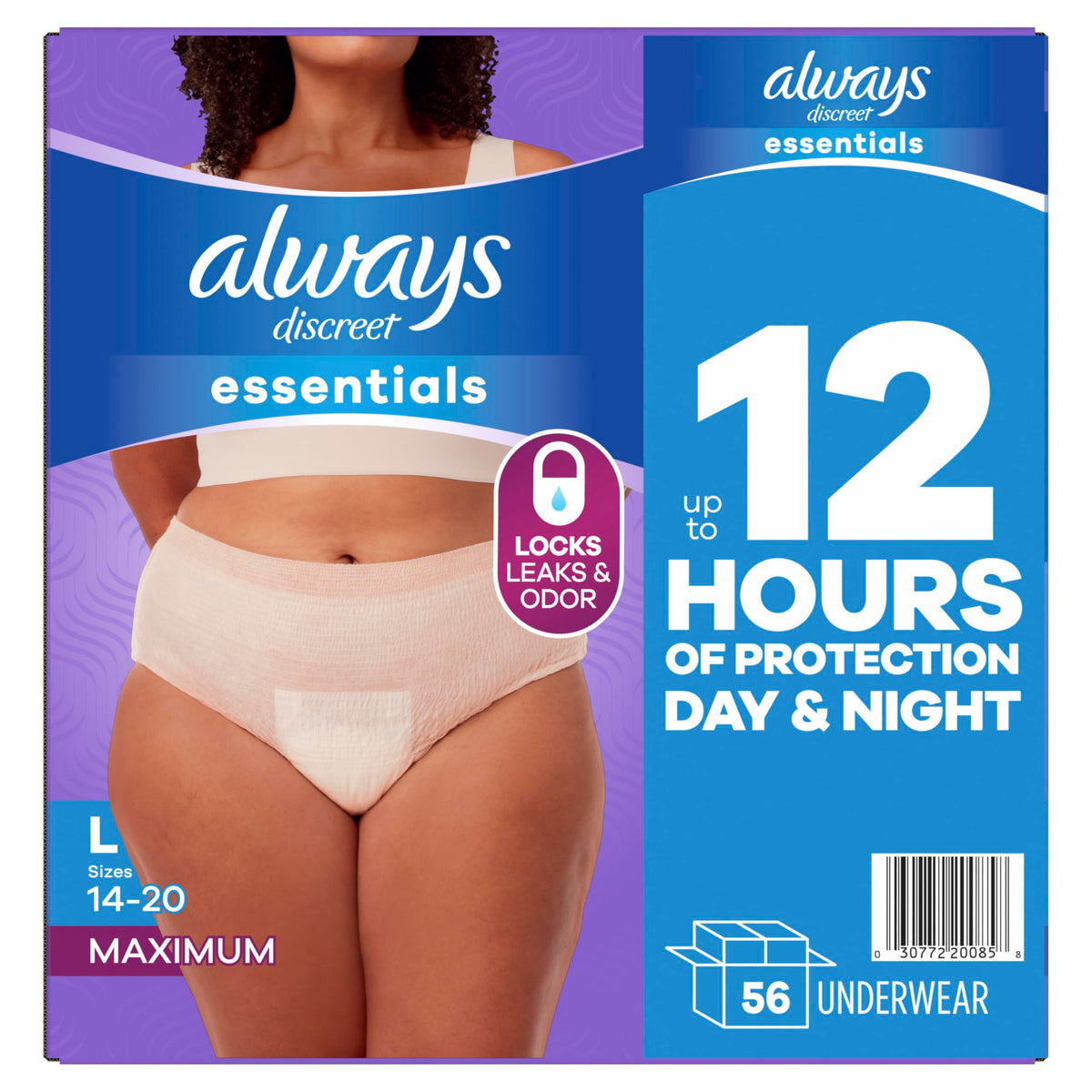 Adult Diapers for Women Size L 56 Count E816