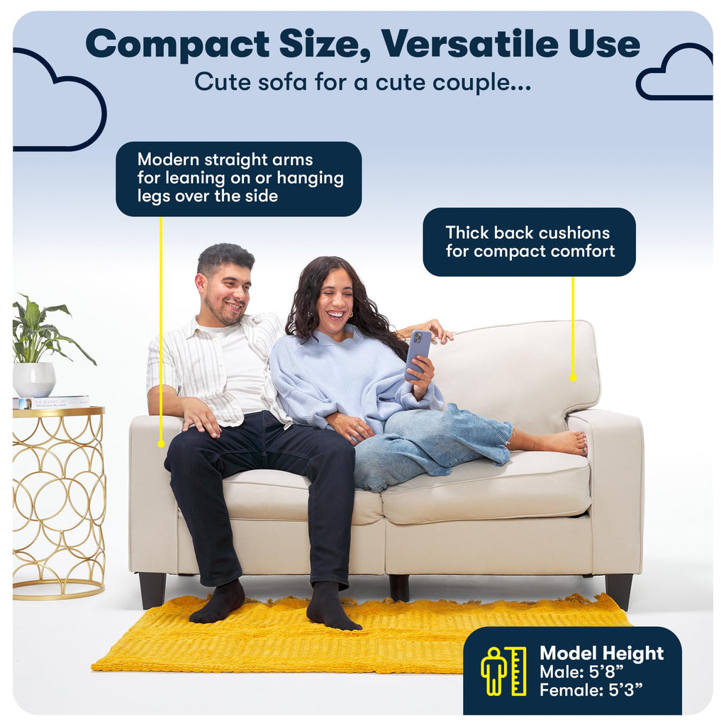 Light Gray Polyester Sofa W781536