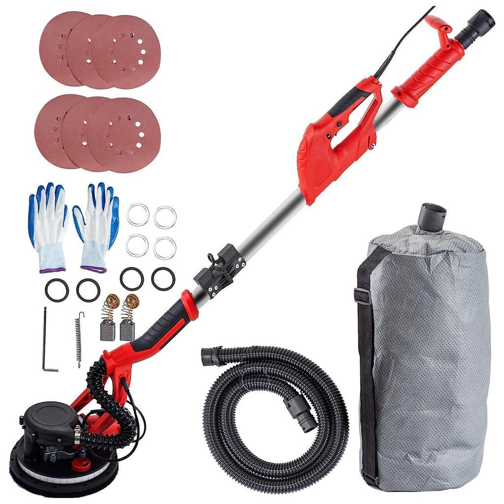 850W Variable Speed Electric Drywall Sander with Vacuum Bag U8935