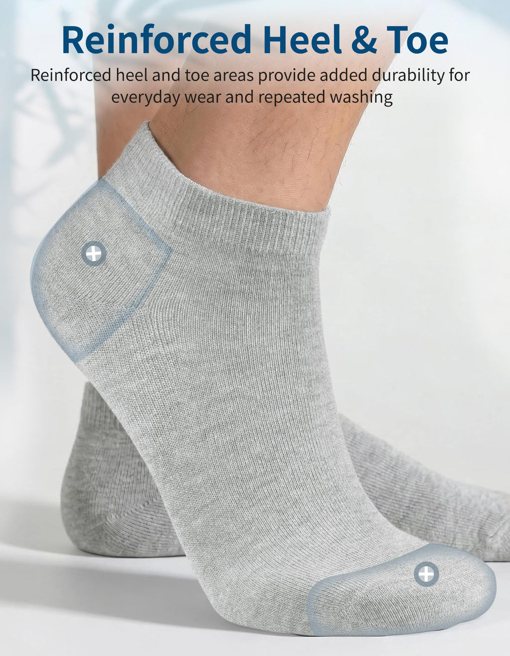 Bamboo Viscose Thin Ankle Socks 6 Pairs K3557