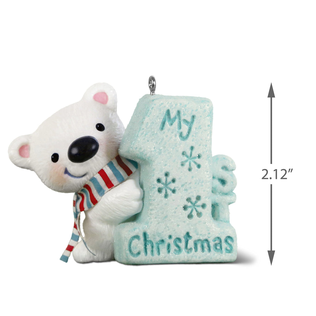 My 1st Christmas Polar Bear Ornament S8744