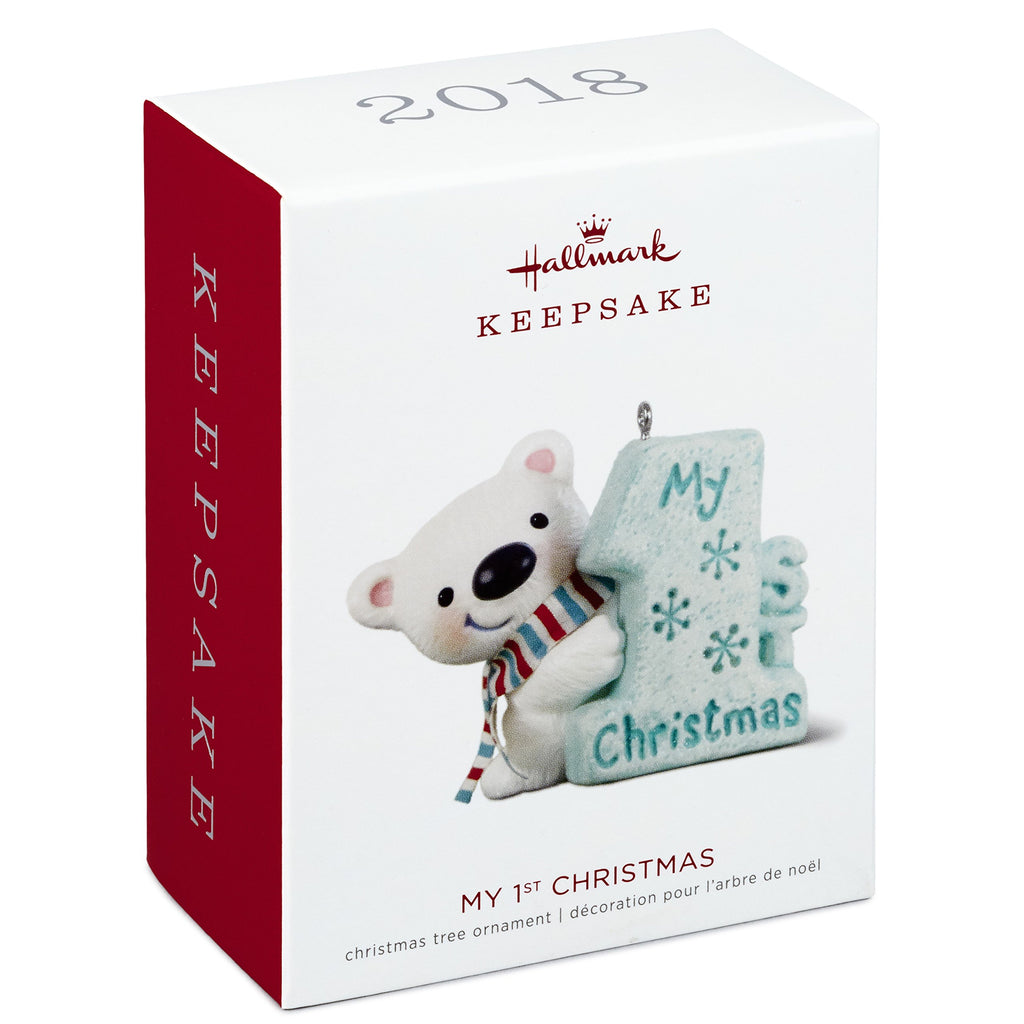 My 1st Christmas Polar Bear Ornament S8744