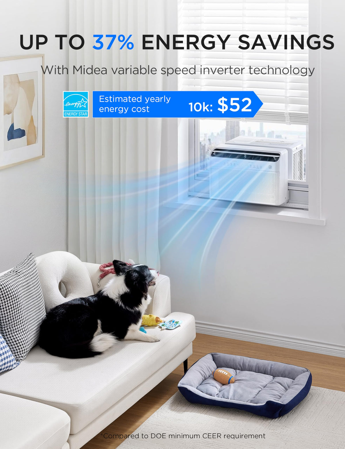 10,000 BTU Smart Inverter Window AC T846