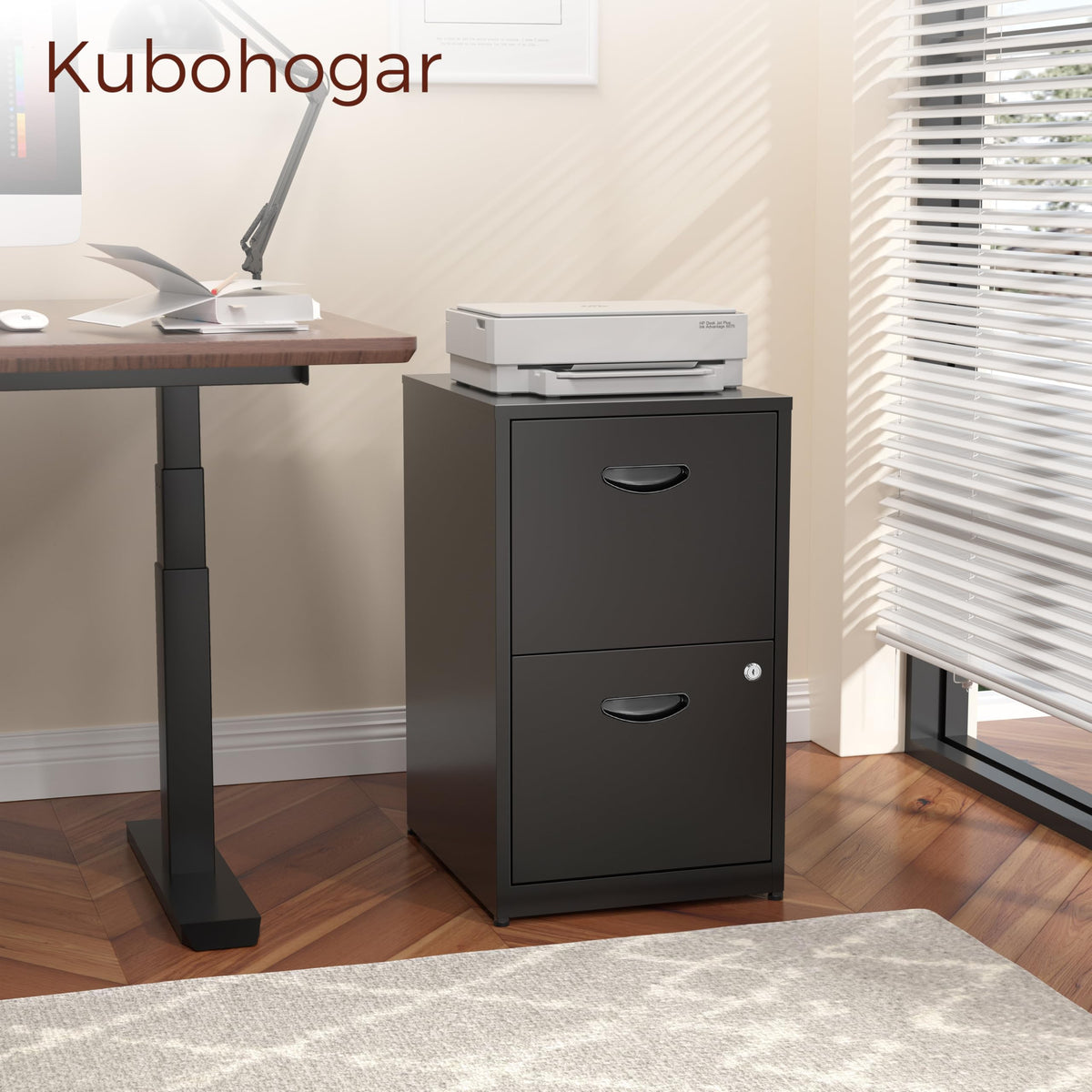 2 Drawer Metal File Cabinet with Lock N901