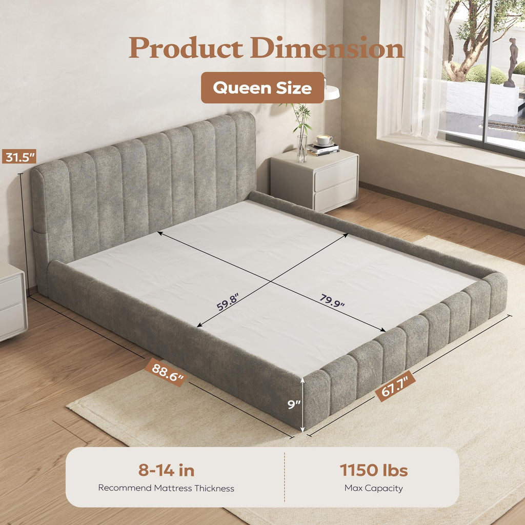Queen Cloud Bed Frame Y867