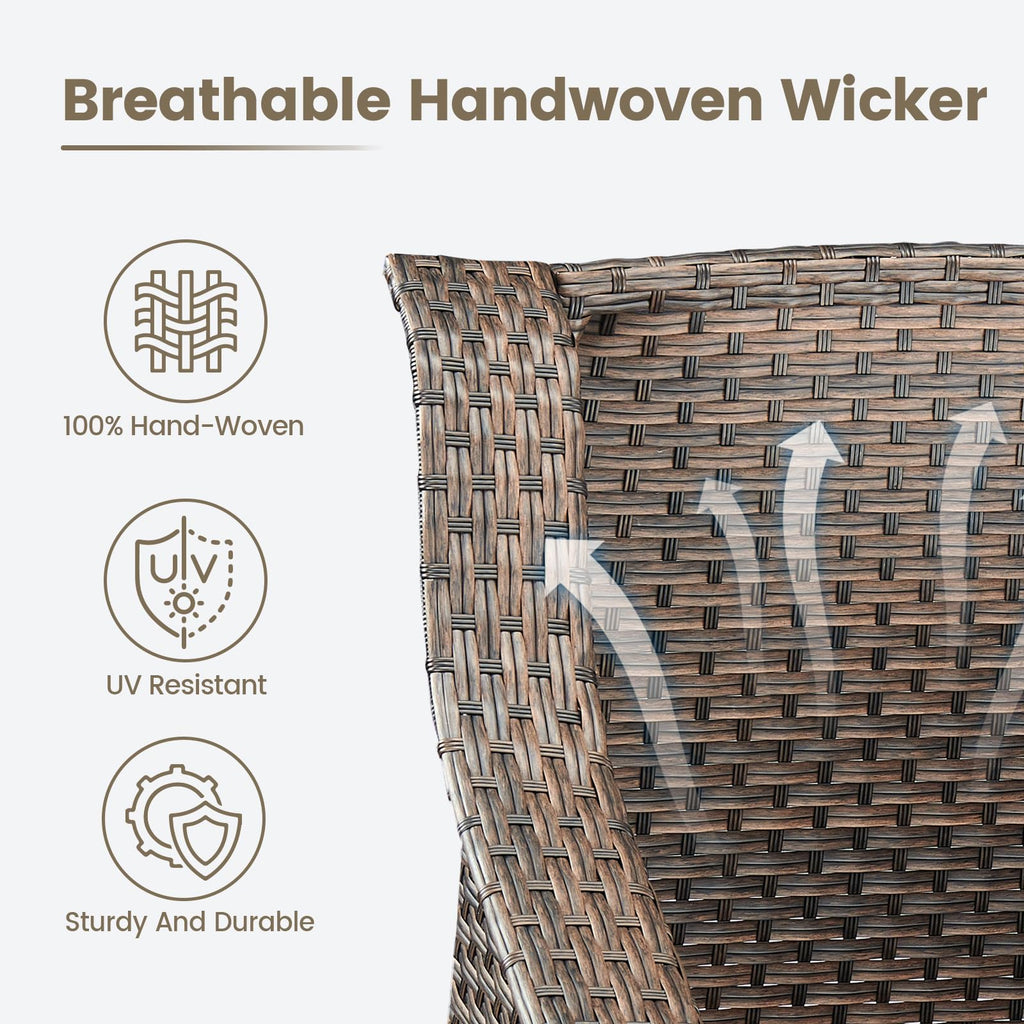 Brown PE Wicker Outdoor Sofa Z94450