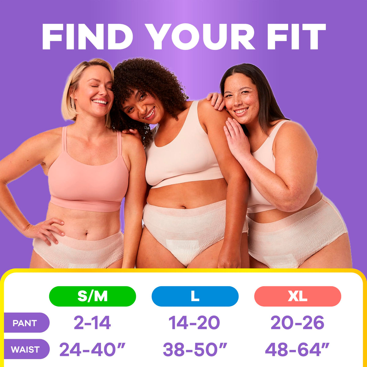 Adult Diapers for Women Size L 56 Count E816