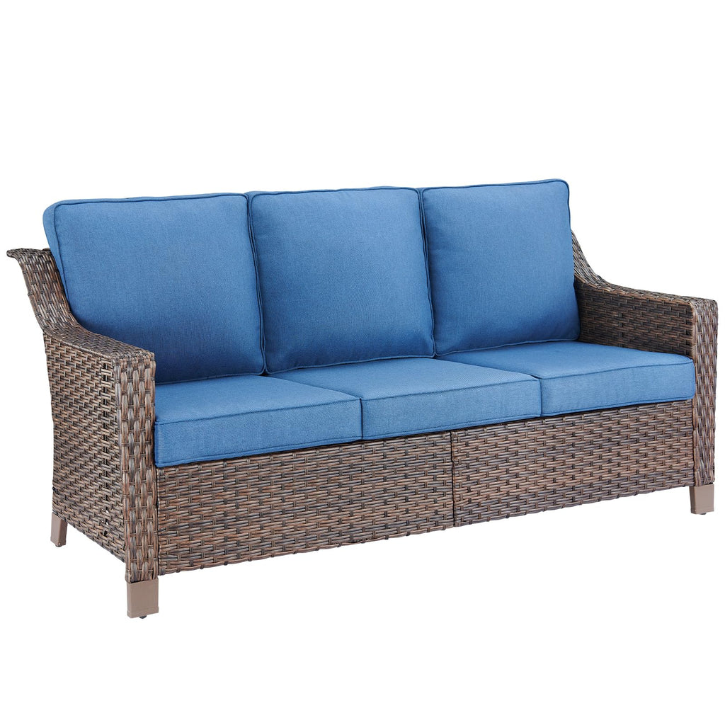Brown PE Wicker Outdoor Sofa Z94450