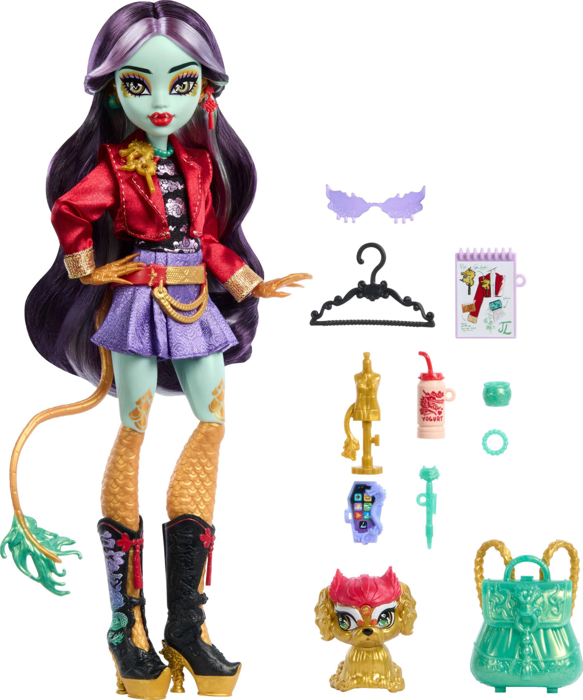 Jinafire Long Doll with Pet Dog Z380