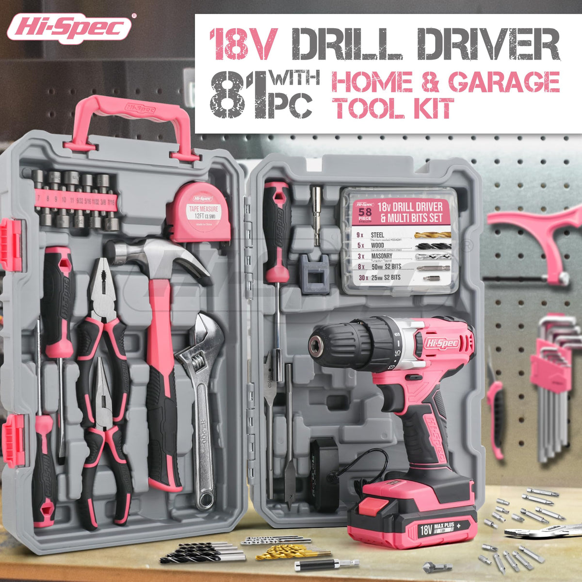 18V Cordless Drill Tool Set F771