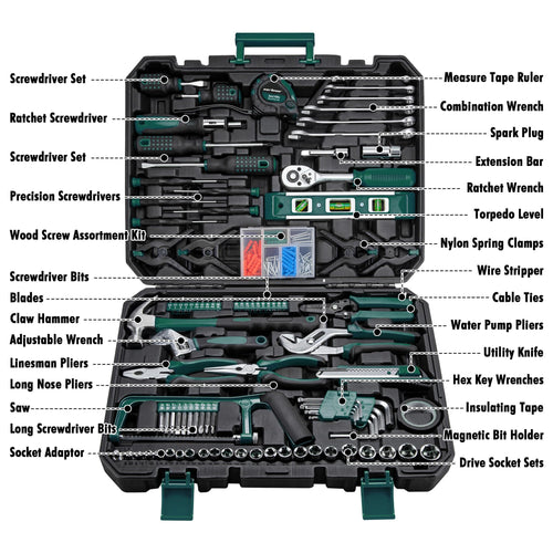 238-Piece Green Tool Set with Storage Box X82621