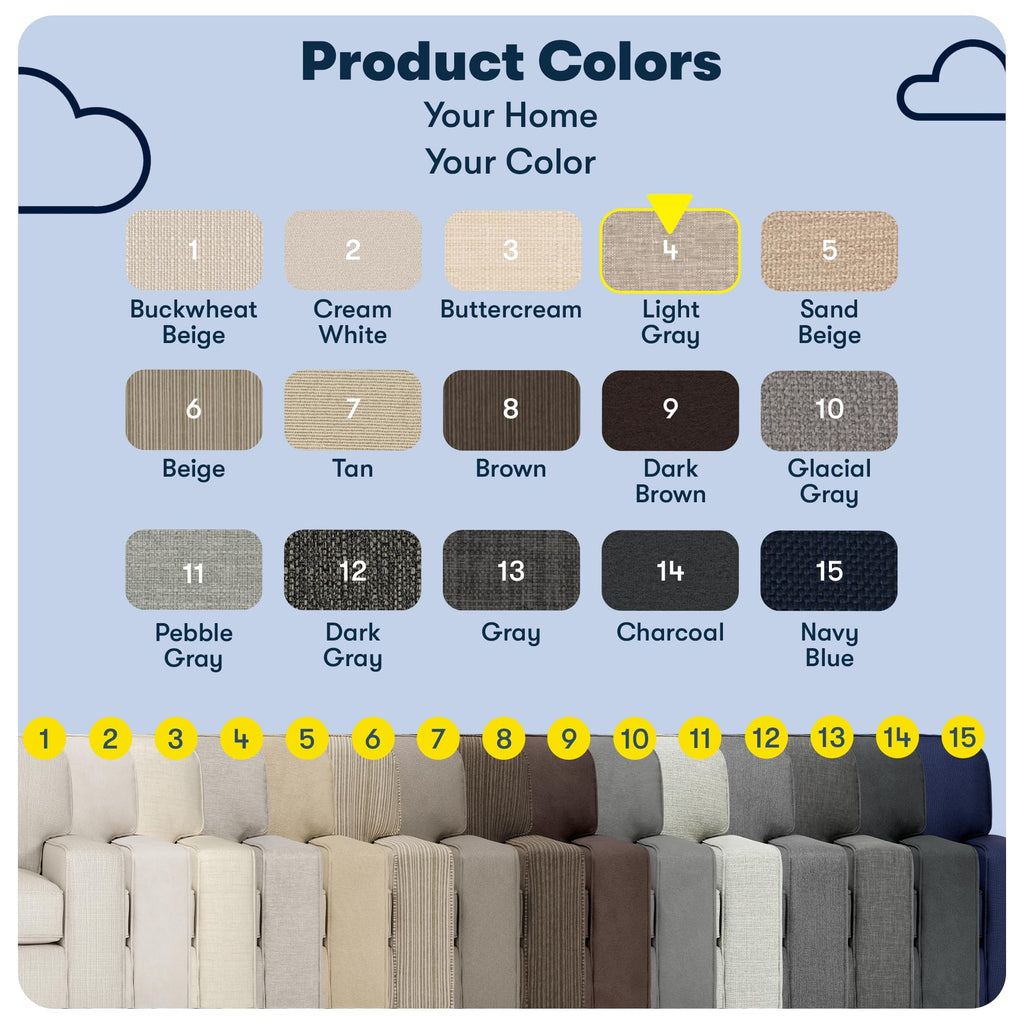 Light Gray Polyester Sofa W781536