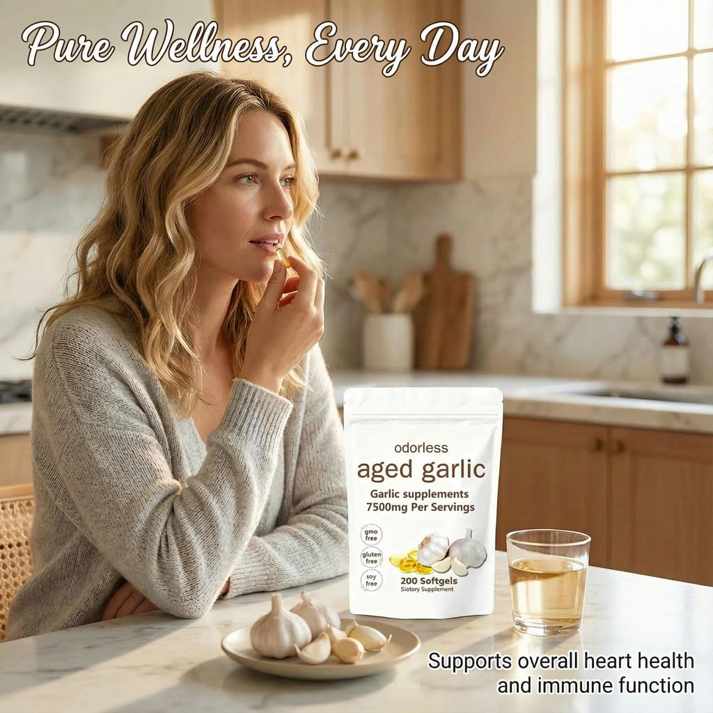 Odorless Aged Garlic Extract 200 Softgels F1093