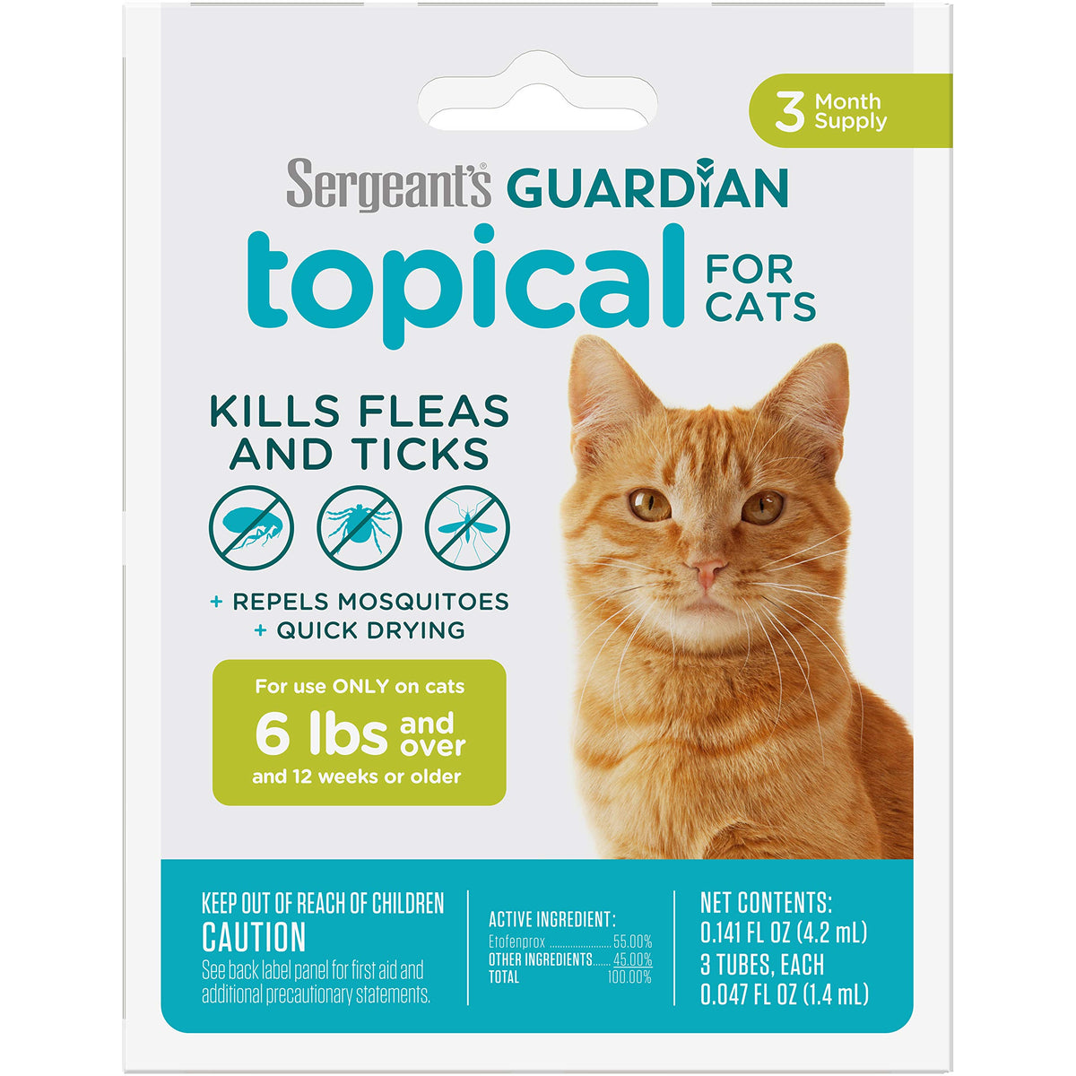 Flea & Tick Topical Cats 3-Month A2243