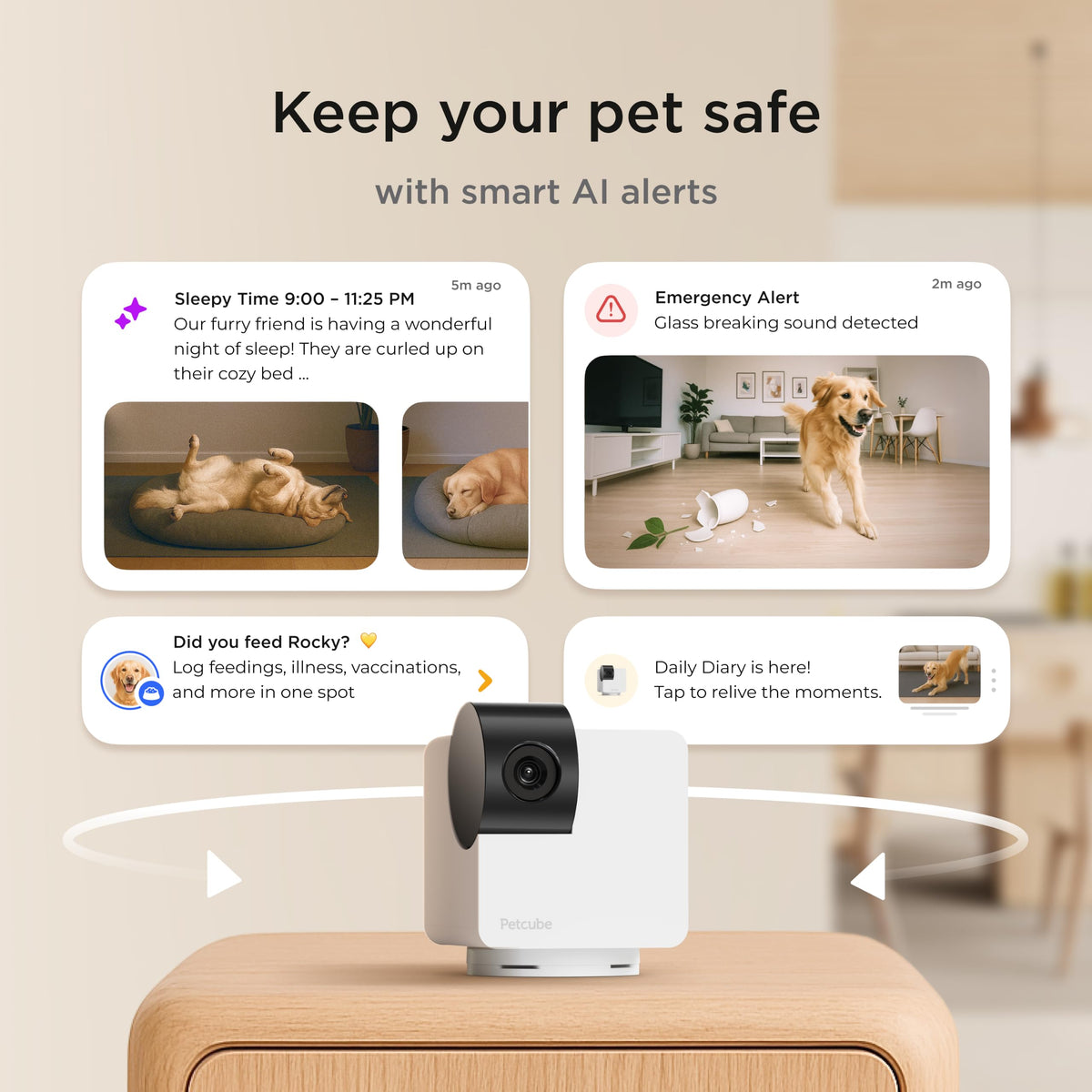 Wi-Fi Pan-Tilt Pet Camera F1188