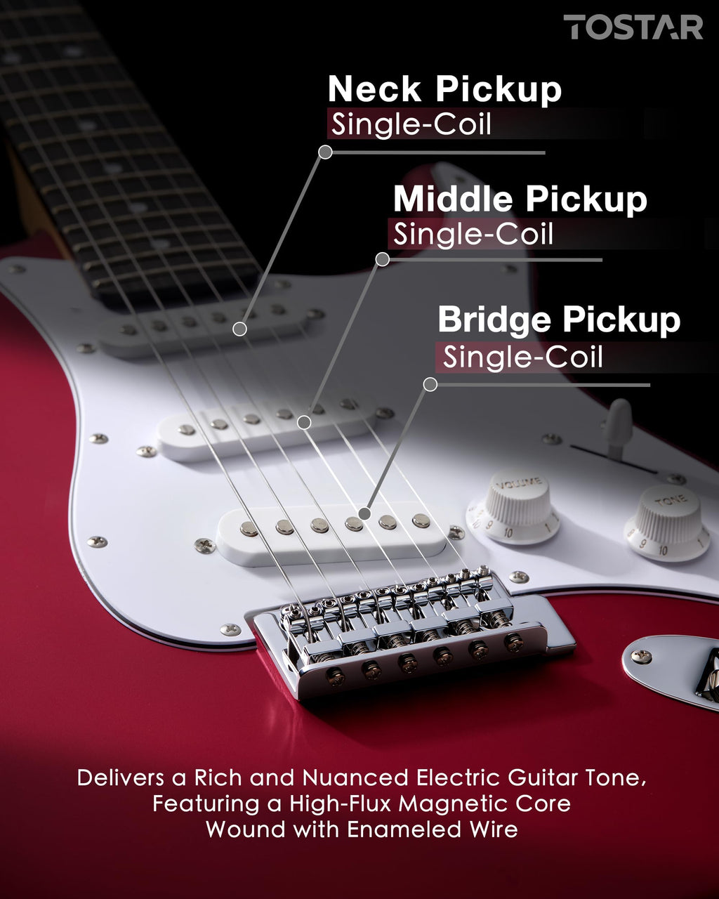 Red Electric Guitar Kit W7584