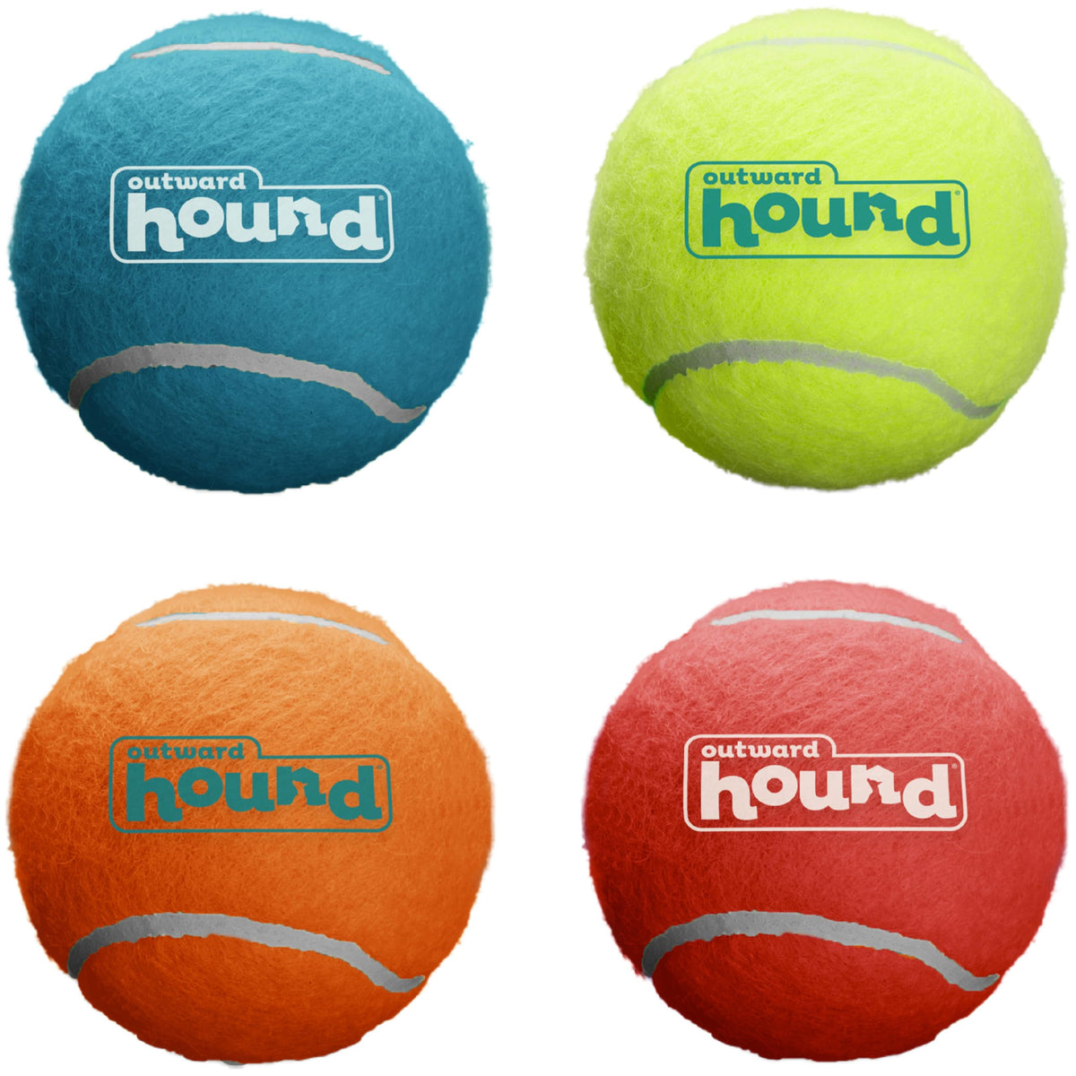 Squeaker Ballz Tennis Ball Dog Toy 4-Pack E44040