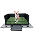 Dog Grass Pad with Tray, 30" X 20", with 2 Reusable Grass Pads P828