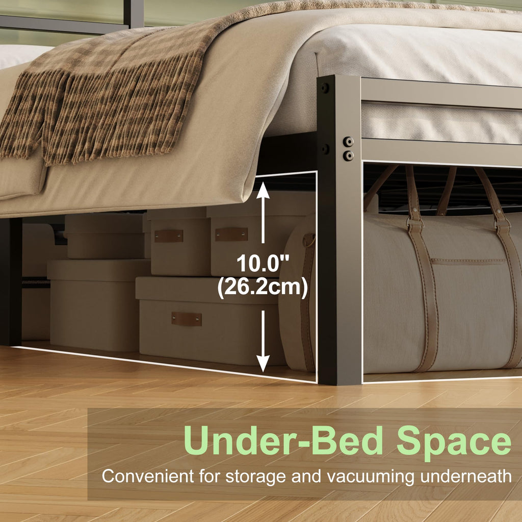 12 Inch Full Size Bed Frame with Headboard and Footboard O2236