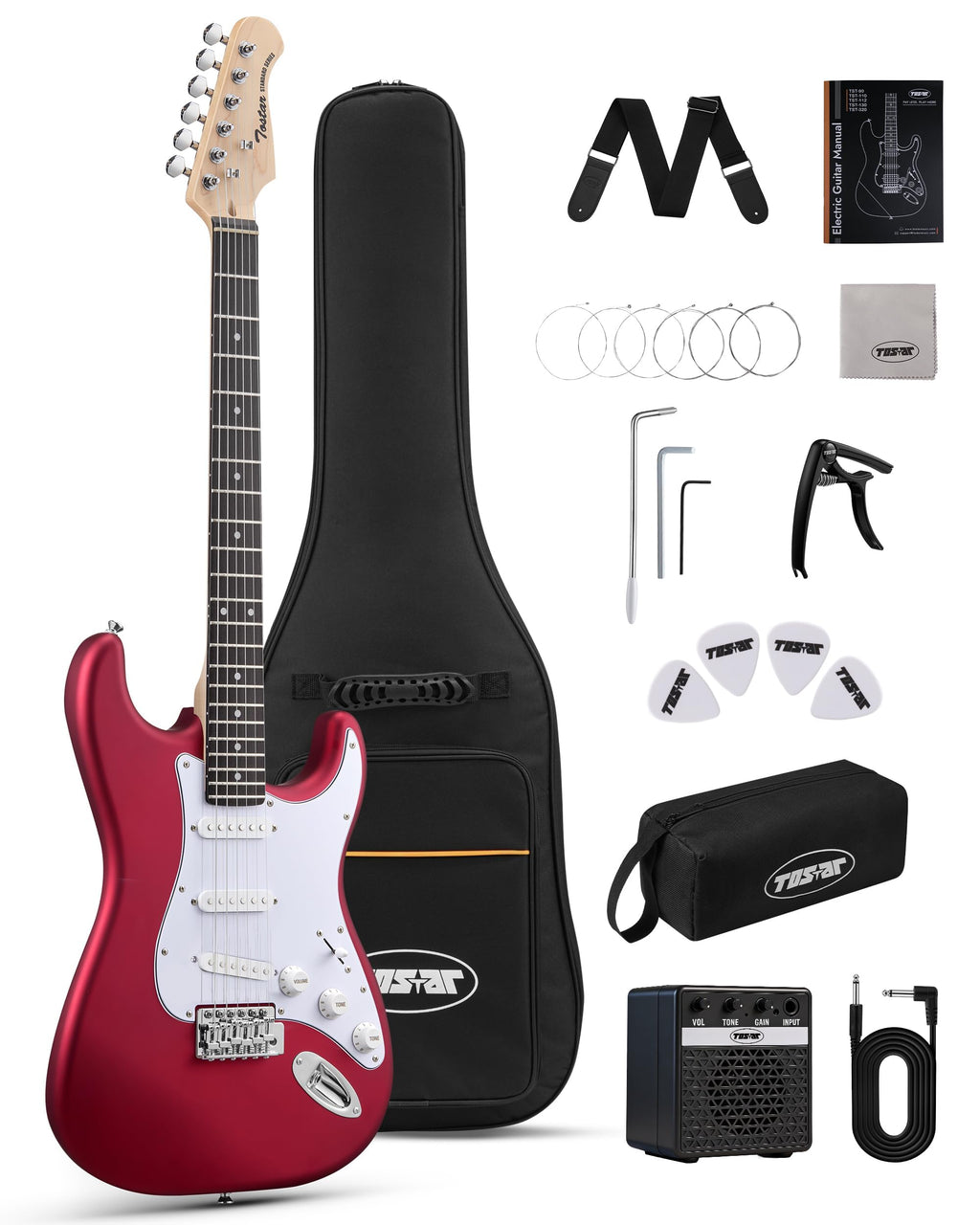 Red Electric Guitar Kit W7584