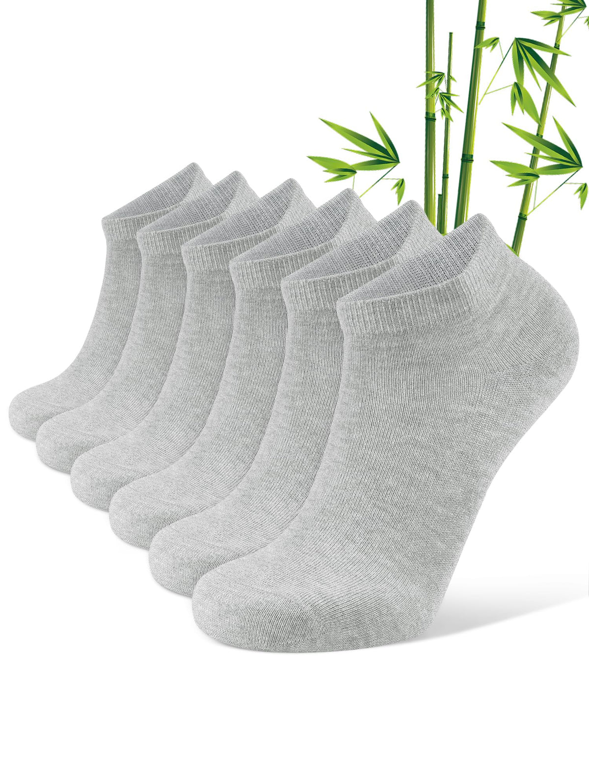 Bamboo Viscose Thin Ankle Socks 6 Pairs K3557