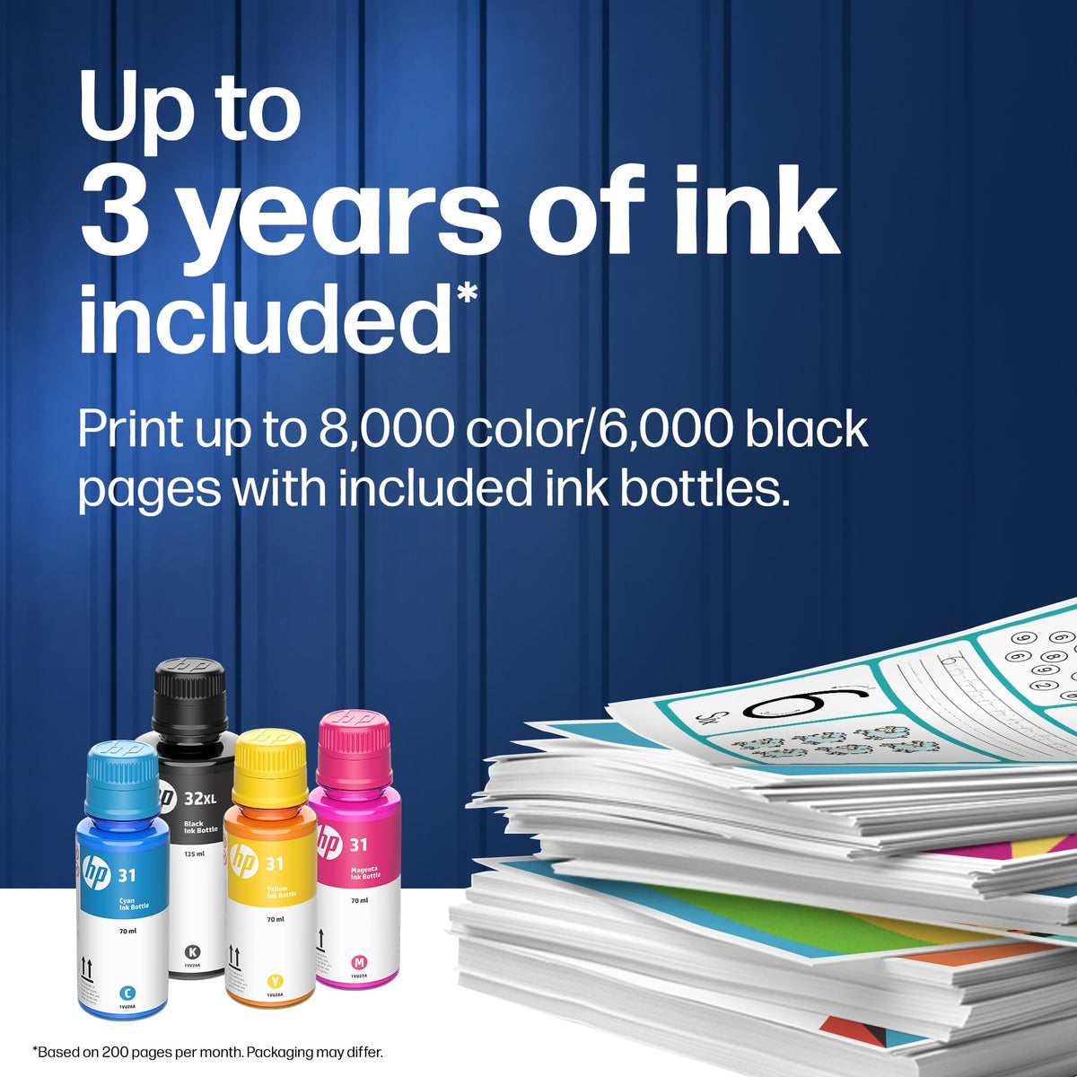 Wireless All-in-One Ink Tank Printer, Scanner, Fax, Copier P38446