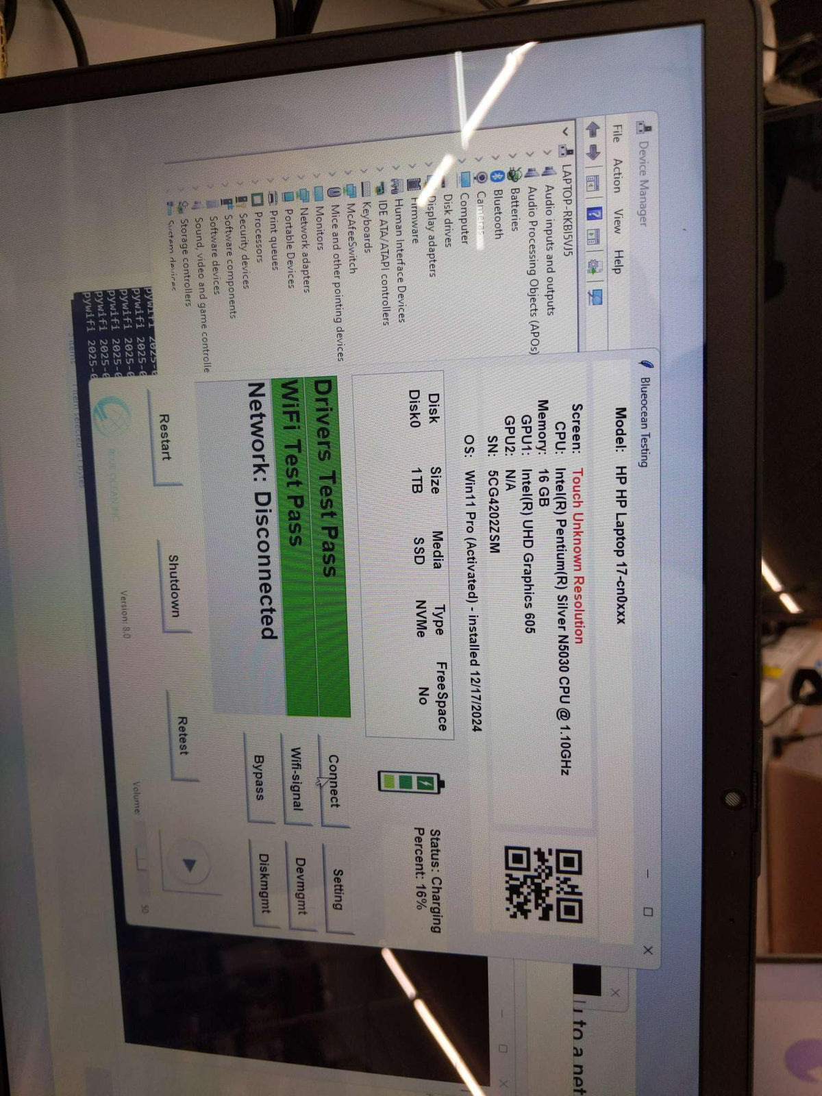 17.3" Touchscreen HD+ Business Laptop, Intel Pentium Silver N5030, 16GB DDR4 RAM, 1TB PCIe SSD, Windows 11 Pro D4588