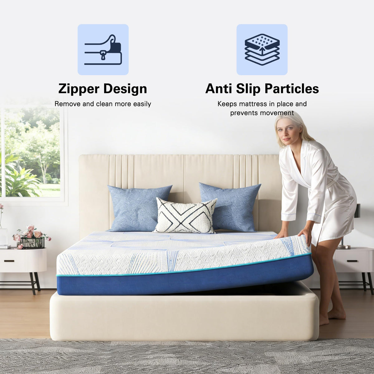 6 Inch Twin Gel Memory Foam Mattress S81437