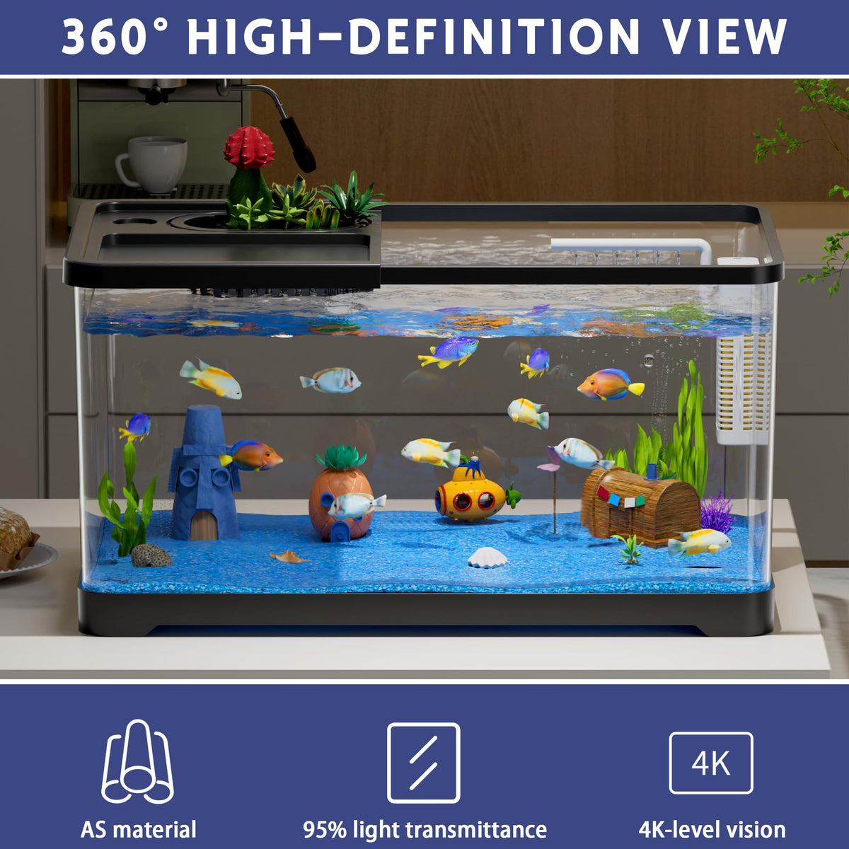 5.3 Gallon Fish Tank Starter Kit X585