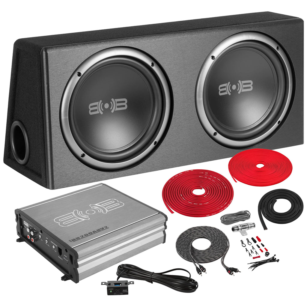 1000W Dual 10" Car Subwoofer with Ported Enclosure S912077
