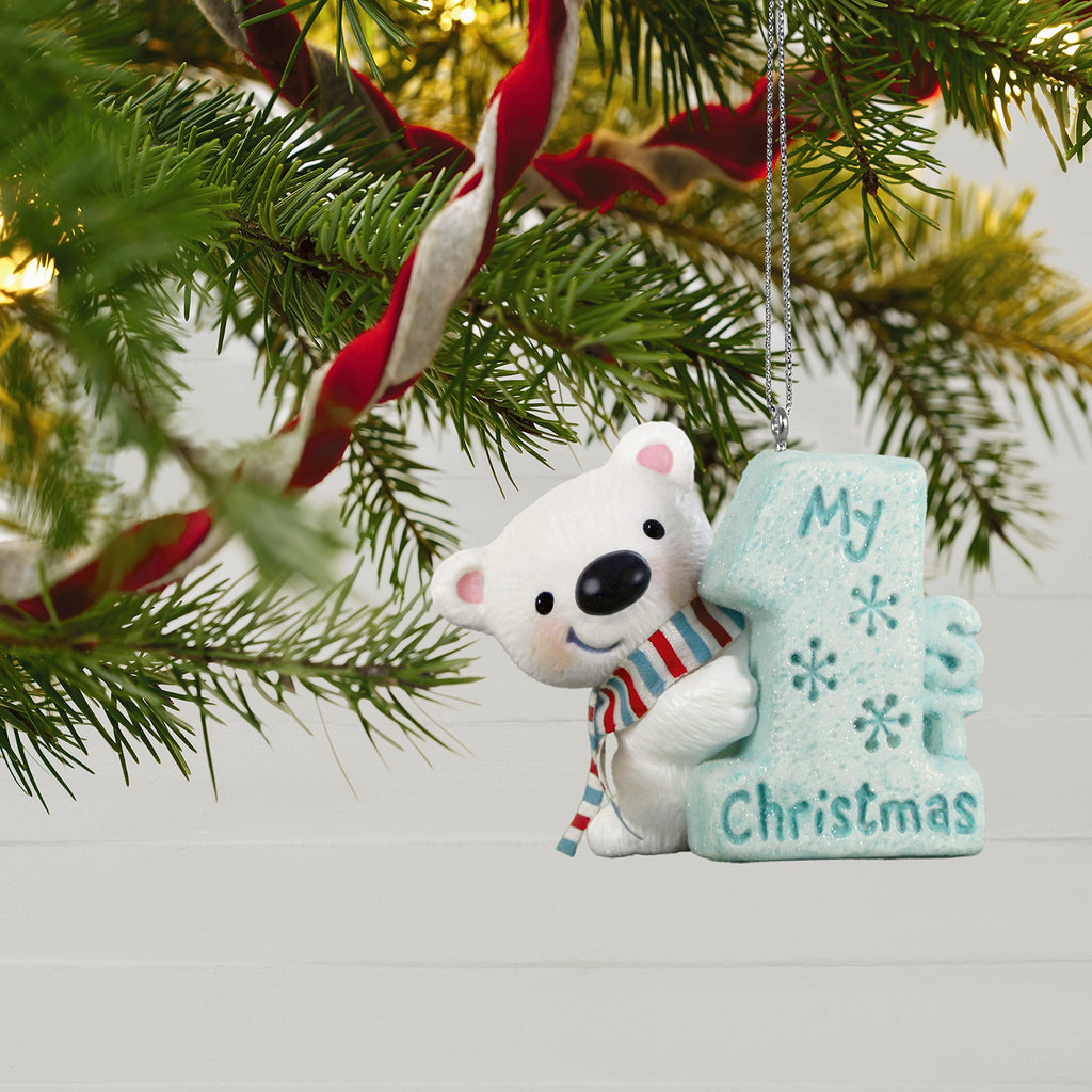 My 1st Christmas Polar Bear Ornament S8744